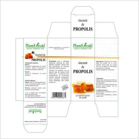 Tinctura de Propolis, 30 ml, Plant Extrakt 738533