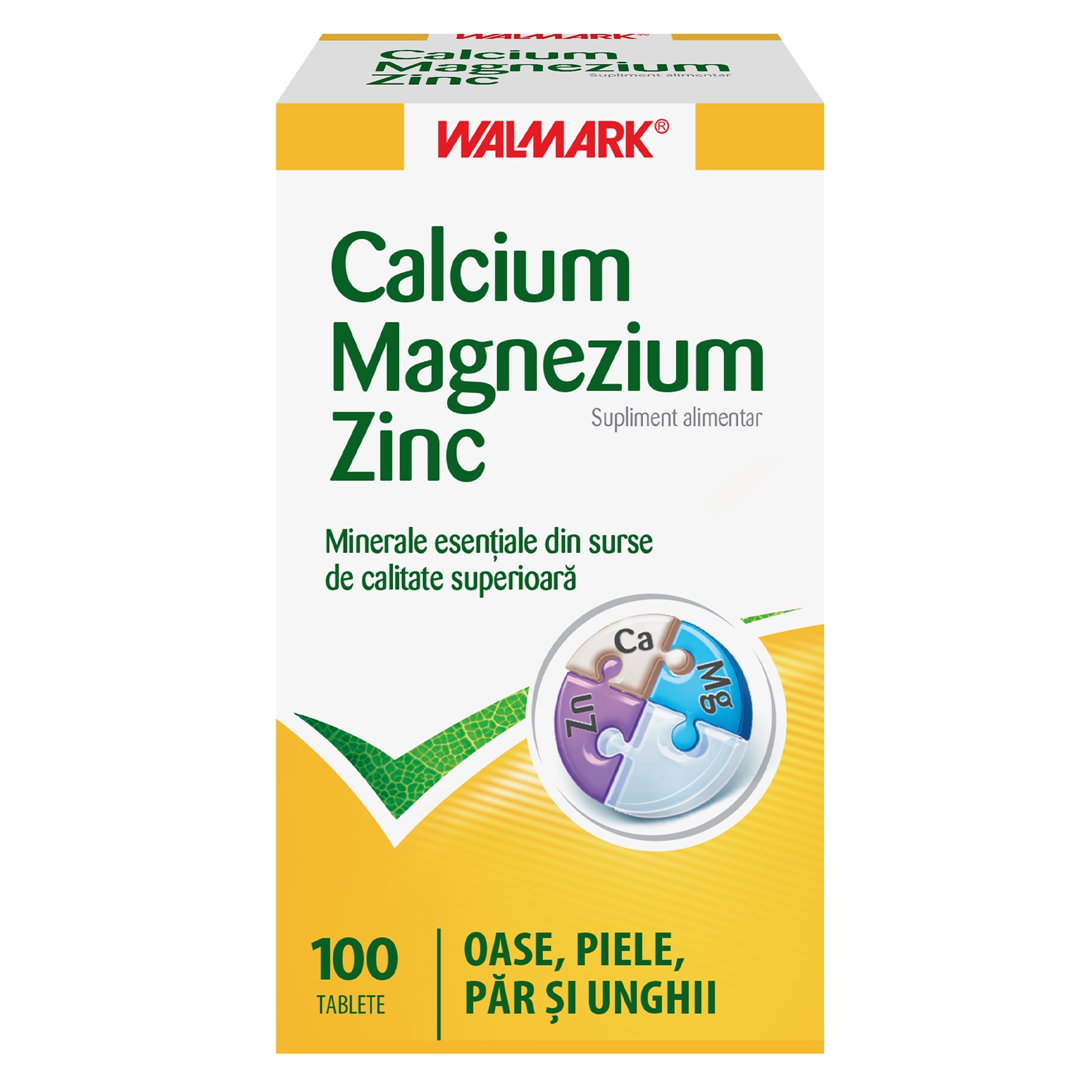 Calciu Magneziu Zinc, 100 tablete, Walmark