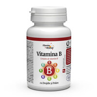 Vitamina B cu drojdie si polen, 60 comprimate, Dacia Plant