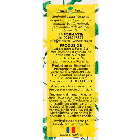 Stomac sanatos, D49, 63 capsule, Fares 614041