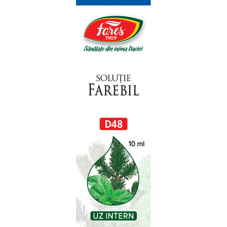 Farebil solutie, D48, 10 ml, Fares 620839