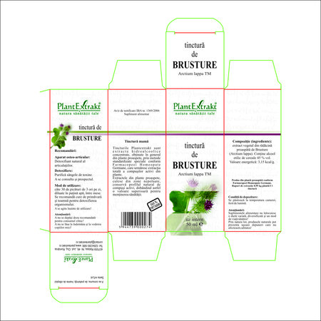 Tinctura de Brusture, 50 ml, Plant Extrakt 738405