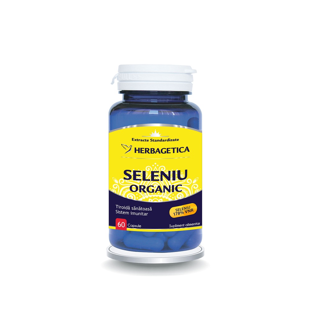 Seleniu Organic, 60 capsule, Herbagetica