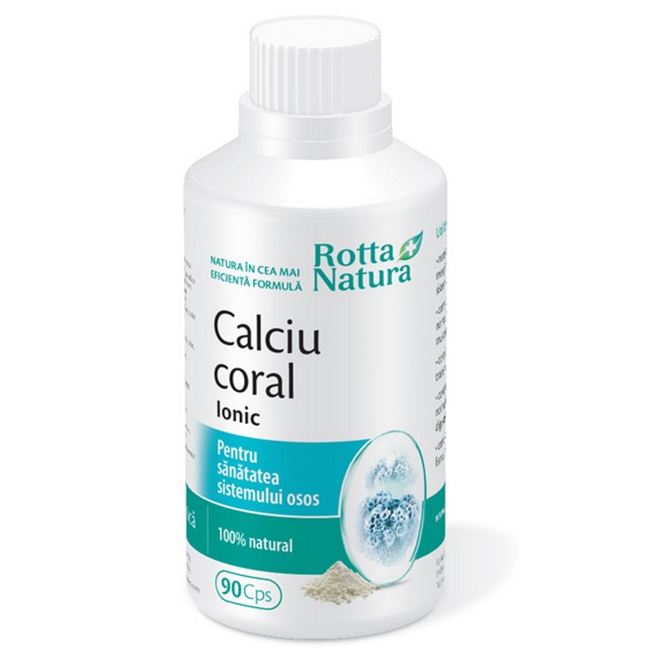 Calciu Coral Ionic, 90 capsule, Rotta Natura