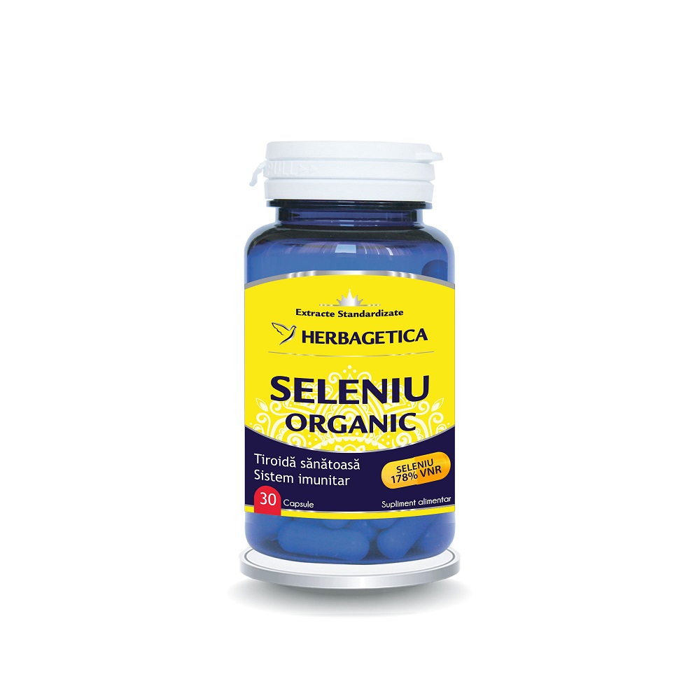 Seleniu Organic, 30 capsule, Herbagetica