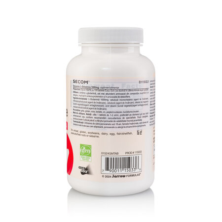 L-Glutamine Jarrow Formulas, 1000 mg, 100 tablete, Secom 725612