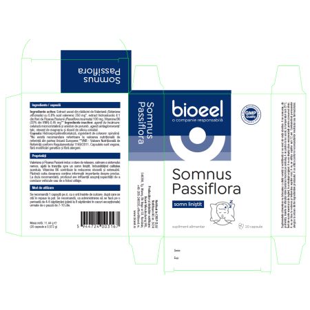 Somnus Passiflora, 20 capsule, Bioeel 707266