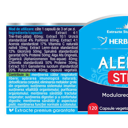Alergy Stem, 120 capsule, Herbagetica 688646