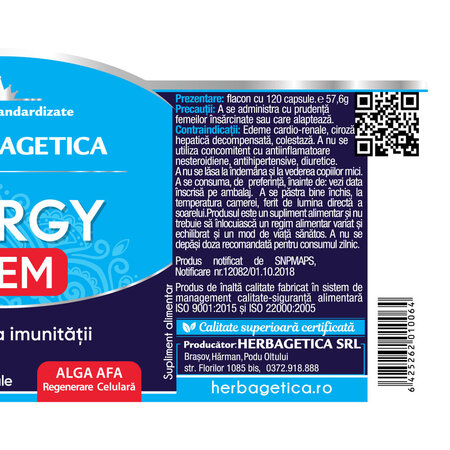 Alergy Stem, 120 capsule, Herbagetica 688645