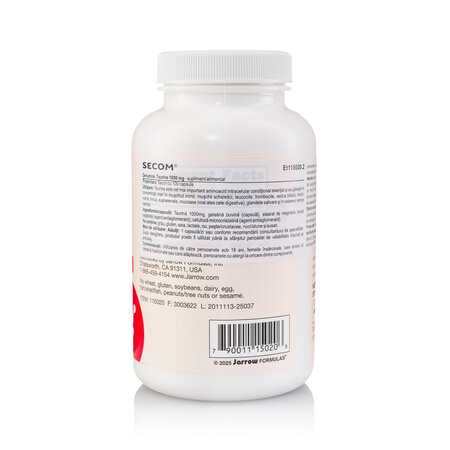 Taurine Jarrow Formulas, 1000 mg, 100 capsule, Secom 727508