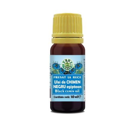 Ulei de Chimen Negru egiptean presat la rece, 10 ml, Herbavit