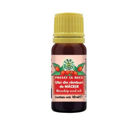 Ulei din samburi de Macese presat la rece, 10 ml, Herbavit