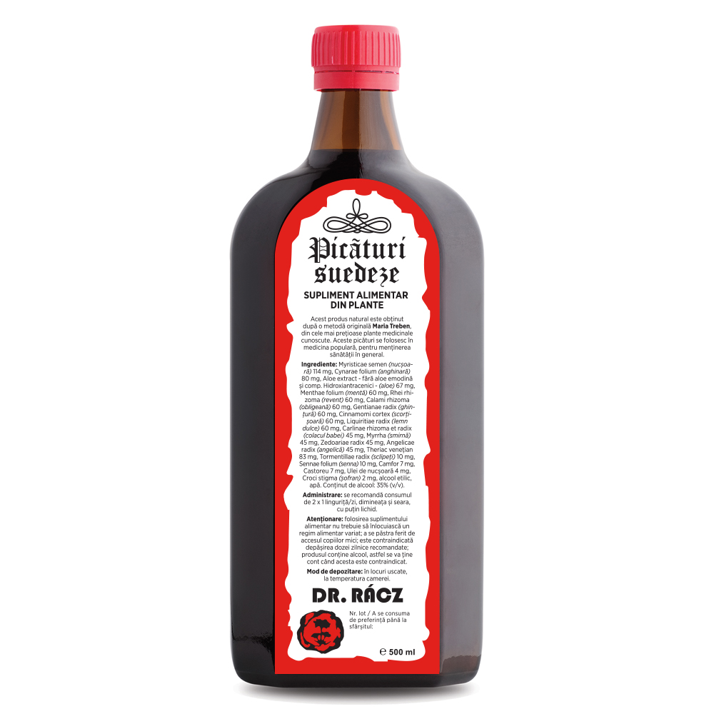 Picaturi Suedeze Dr. Racz, 500 ml, Parapharm