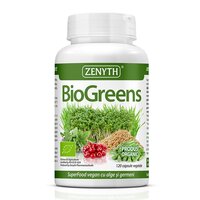 SuperFood vegan cu alge si germeni BioGreens, 120 capsule, Zenyth