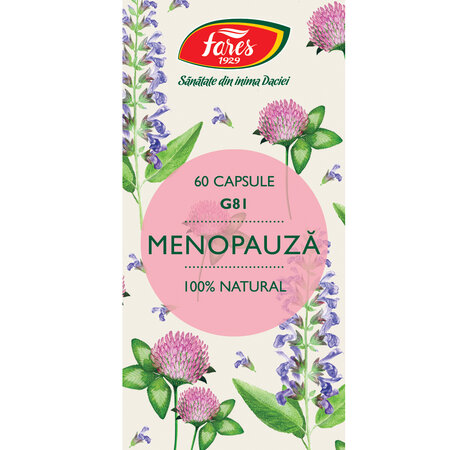 Menopauza G81, 60 capsule, Fares 614421