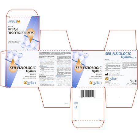 Ser fiziologic, 20 x 5 ml, Hyllan 702816