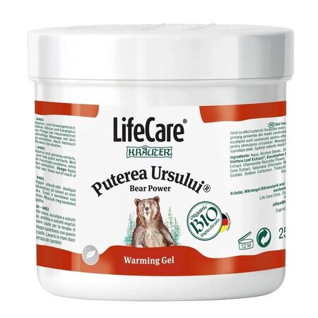 Gel antireumatic Bio cu plante Puterea Ursului Krauter Remedium, 250 ml, LifeCare