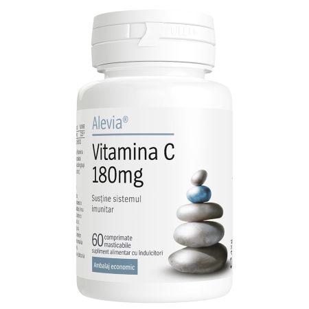 Vitamina C, 180 mg, 60 comprimate masticabile, Alevia