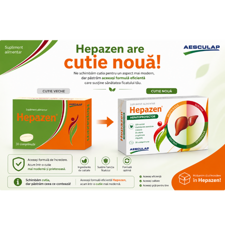 Hepazen, 30 comprimate, Aesculap 729275
