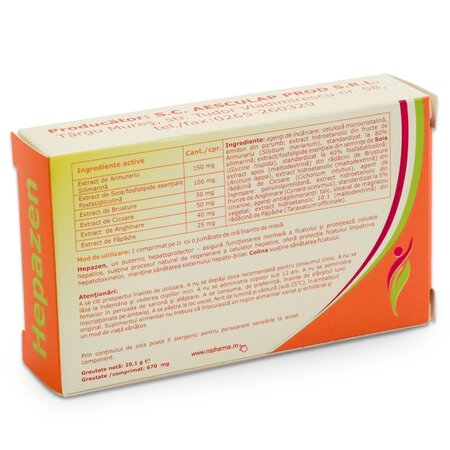 Hepazen, 30 comprimate, Aesculap 704717