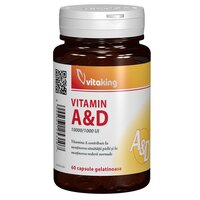 Viamina A si D, 60 capsule, Vitaking
