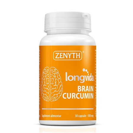 Supliment alimentar Brain Curcumin Longvida, 30 capsule, Zenyth