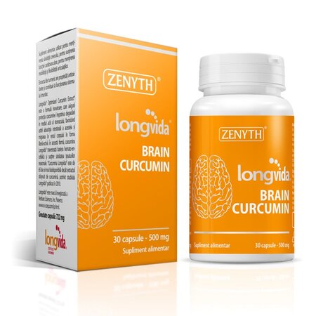 Longvida Brain Curcumin, 500 mg, 30 capsule, Zenyth 619496