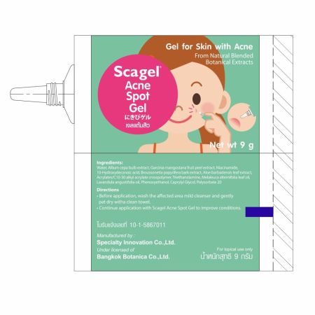 Scagel Acnee Spot Gel, 9 g, Cyble 650323
