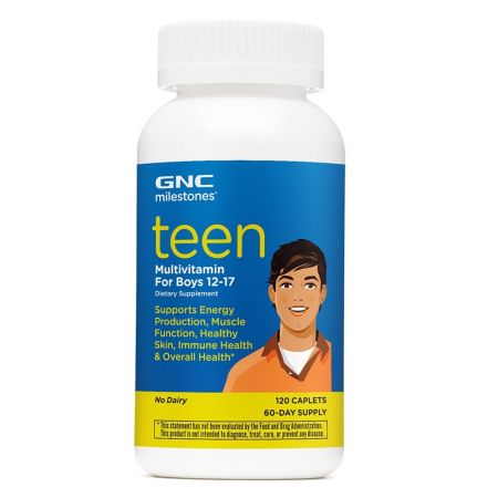 Multivitamine pentru baieti intre 12-17 ani Teen Milestones (200812), 120 tablete, GNC