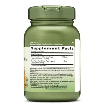 Turmeric Curcumin 1000 mg Herbal Plus (189704), 60 tablete, GNC 648083