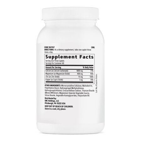 Calciu 1000 mg si Magneziu 400 mg, 961767, 180 tablete, GNC 691197