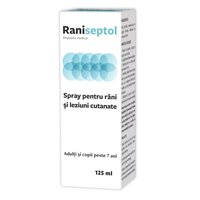 Spray pentru rani si leziuni cutanate, Raniseptol, 125 ml, Zdrovit