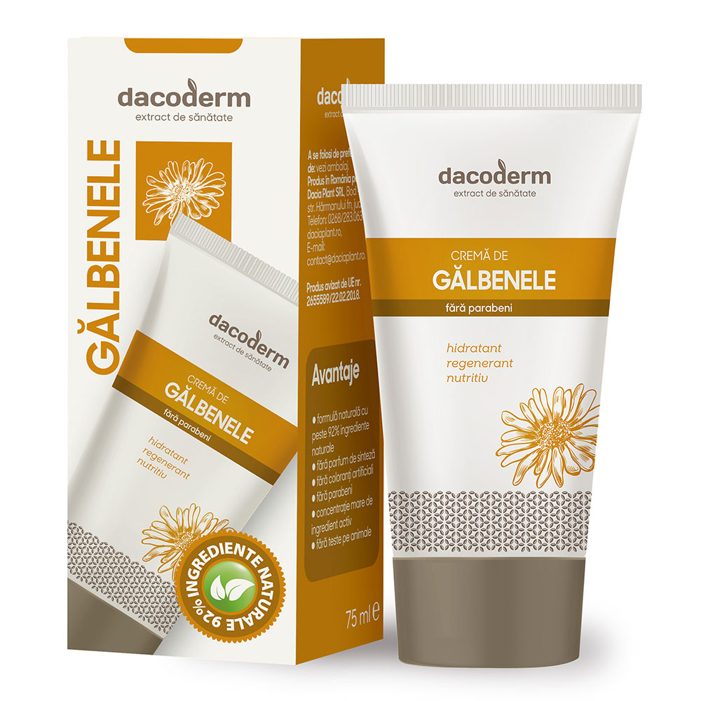 Crema de galbenele Dacoderm, 75ml, Dacia Plant