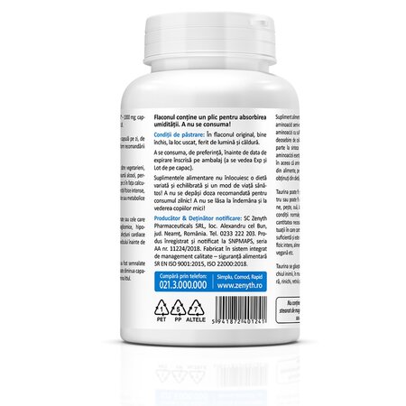 Taurine, 1000 mg, 60 capsule 702529