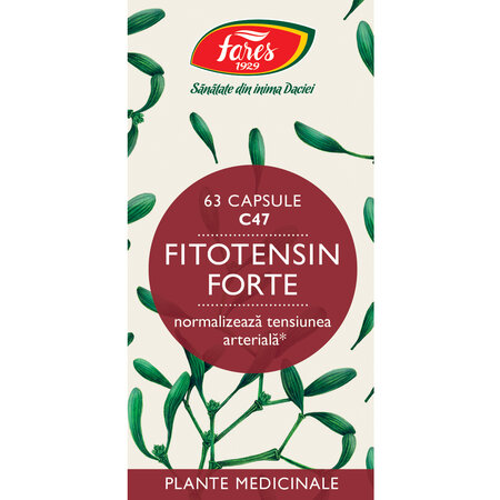 Fitotensin Forte, C47, 63 capsule, Fares 614300