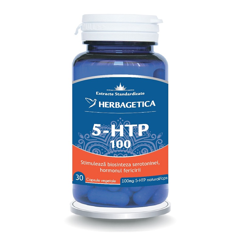 5 HTP 100 Zen Forte, 30 capsule, Herbagetica