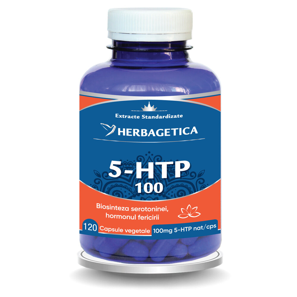 5-HTP 100, 120 capsule, Herbagetica