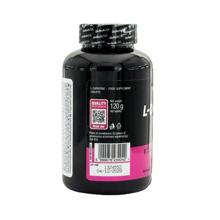 L-Carnitine 1000 mg, 60 comprimate, Biotech USA 707874