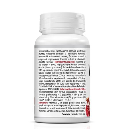 Vitamina C Premium, 1000 mg, 30 capsule, Zenyth 619418