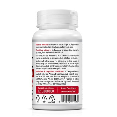 Vitamina C Premium, 1000 mg, 30 capsule, Zenyth 619419