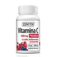 Vitamina C Premium, 1000 mg, 30 capsule, Zenyth