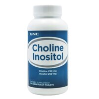 Colina 250 mg si Inozitol 250 mg (012767), 100 tablete, GNC