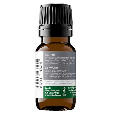 Ulei Esential Cimbru Pur 100% Organic, 10 ml, SOiL  719384
