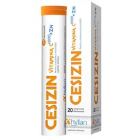 Vitamina C 1000 + Zn Cesizin, 20 comprimate efervescente, Hyllan