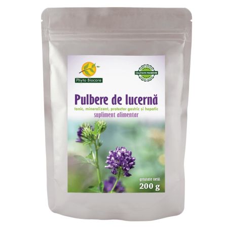 Pulbere de lucerna, 200 g, Phyto Biocare