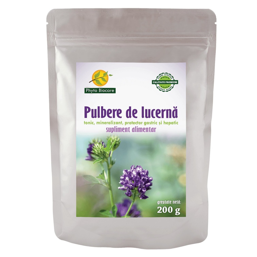 Pulbere de lucerna, 200 g, Phyto Biocare