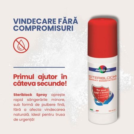 Spray hemostatic Steriblock Master-Aid, 50 ml, Pietrasanta Pharma 659066