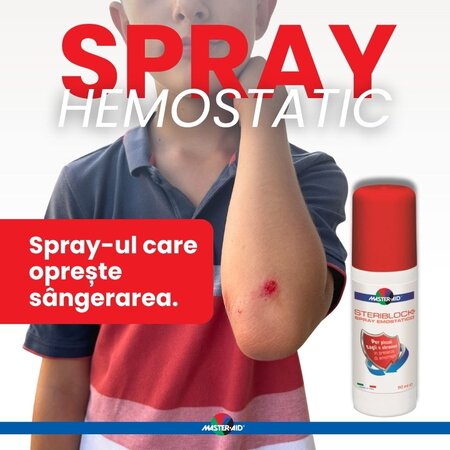 Spray hemostatic Steriblock Master-Aid, 50 ml, Pietrasanta Pharma 753188