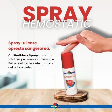 Spray hemostatic Steriblock Master-Aid, 50 ml, Pietrasanta Pharma 659067
