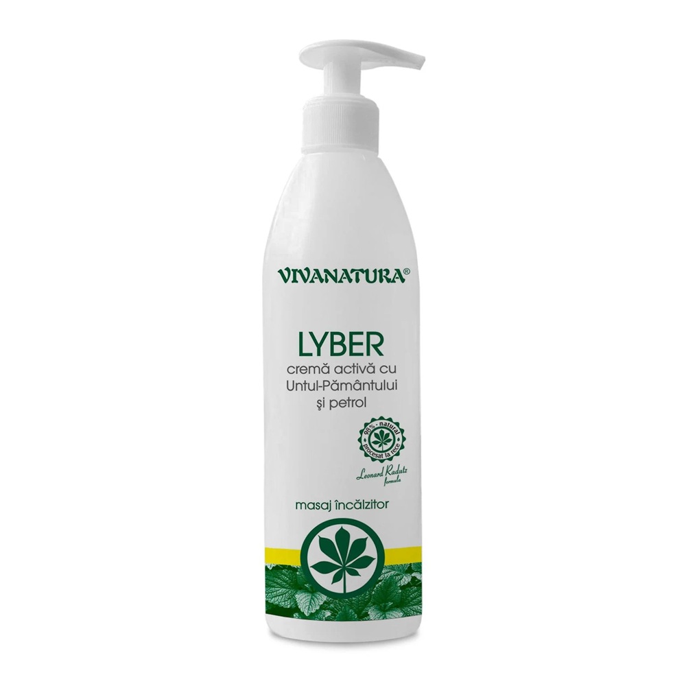 Crema activa cu Untul-Pamantului si petrol Lyber, 500 ml, Vivanatura